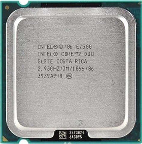 Intel Core2Duo E7500 (2.93Ghz) LGA775 - CeX (UK): - Buy, Sell, Donate